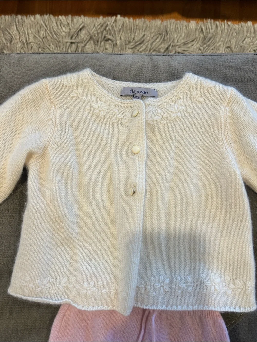 Fleurisse Kids Cardigan and Legging Set, Bodysuit 18-24 Months